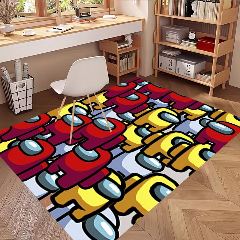 Among Us Print Rug, Washable Floor Carpet, For Entryway Dorm Laundry Room Office Study, Home Decor Birthday Christmas Gift