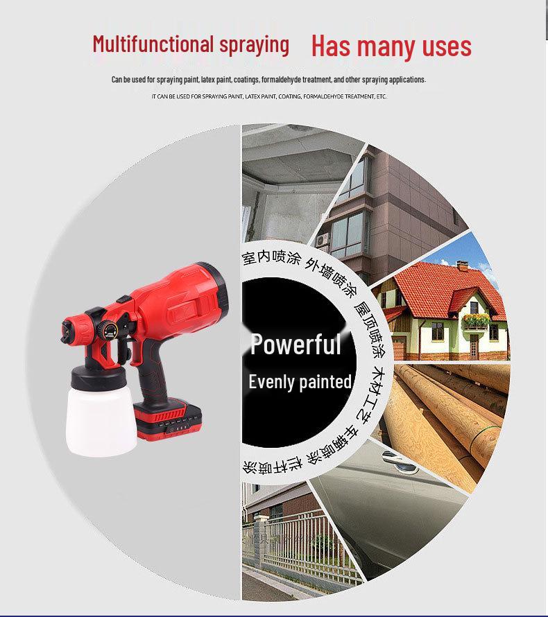 Rechargeable Lithium Battery Portable Paint & Disinfection Spray Gun