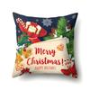 Christmas-Themed Patterns Throw Pillow Cover With Short Plush Print For Living Room Sofa Decoration Cushion Cover Pillow Covers