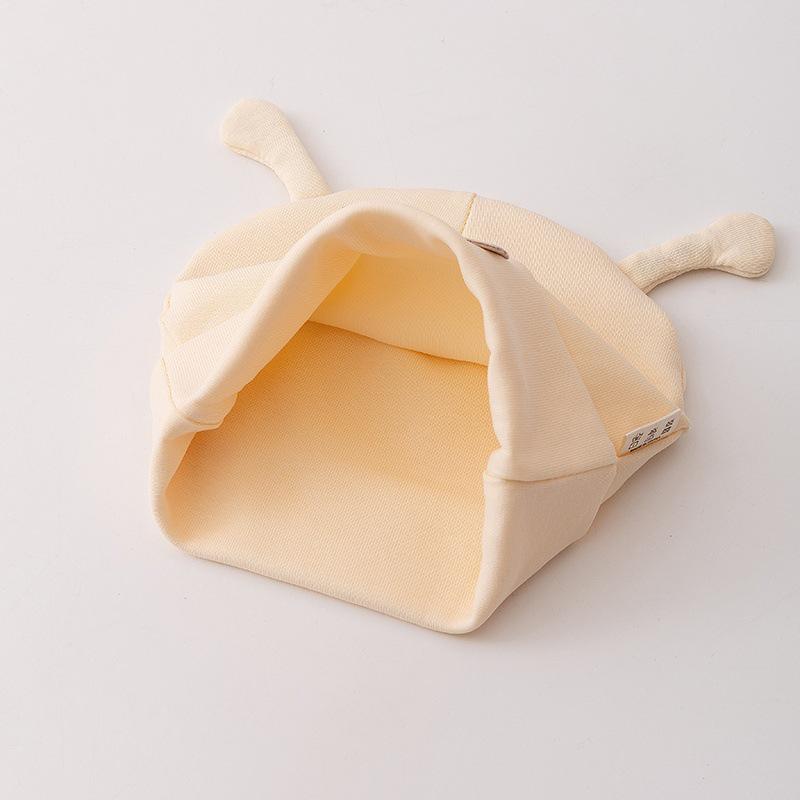 Guai Bao Baby Antenna Hat for Newborns 0-6 Months - Lightweight Spring/Summer Pullover Cap
