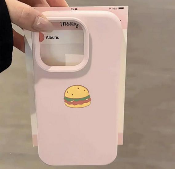 

Compact Burger Case for 17ProMax16/15Pro/14Plus/11/12 - Soft Cartoon Design 13