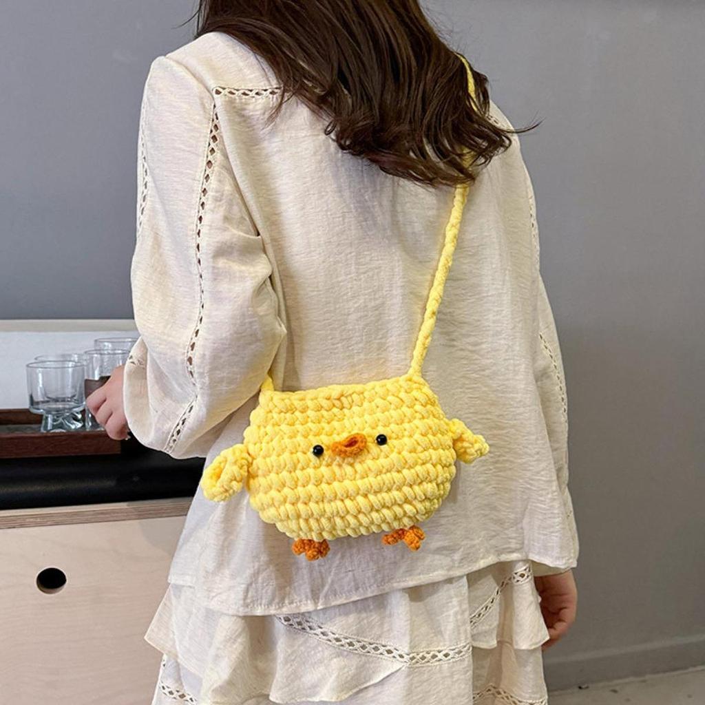 Knitted Crossbody Bag for Women, Lightweight, Cute, Shoulder Outdoor Shopping