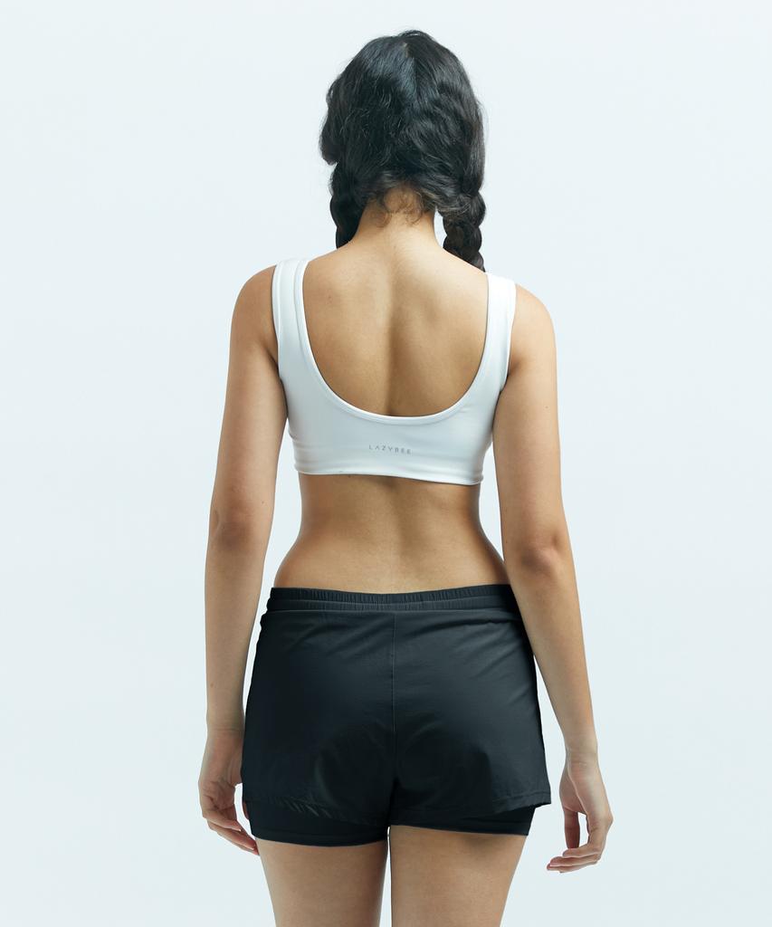 Leijibi Freemove Running Essentials Women'S 3/4 Leggings Shorts Black