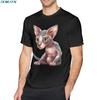 Sphynx Cat T Shirt Cat A Clysm Sphynx Kitten Classic T-Shirt Casual Man Tee Shirt Graphic Plus Size Short-Sleeve Cotton Tshirt