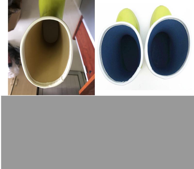 Women's Lightweight Mid-Tube Rubber Rain Boots - Fashionable, Soft, and Sweat-Absorbing for All Seasons.