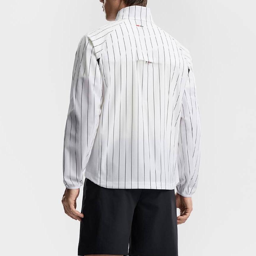 Fila Tennis Striped Long Sleeve Jacket Men jackets A11M623705F-ZA