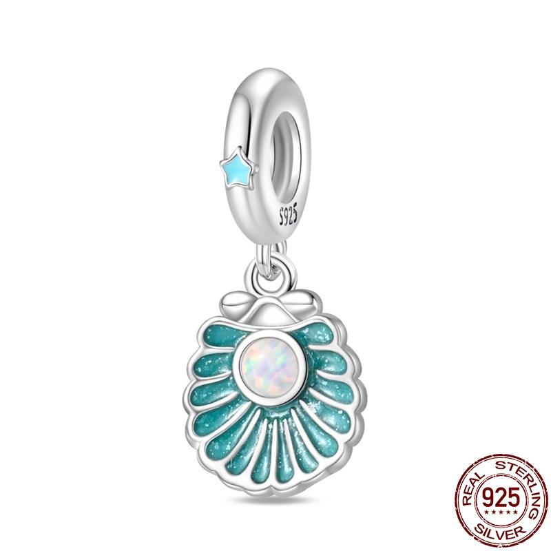 Original Copper Luminous Marine Series Pendant Fit 3Mm Bracelet Diy Charm For Women Jewelry Fashion Gift