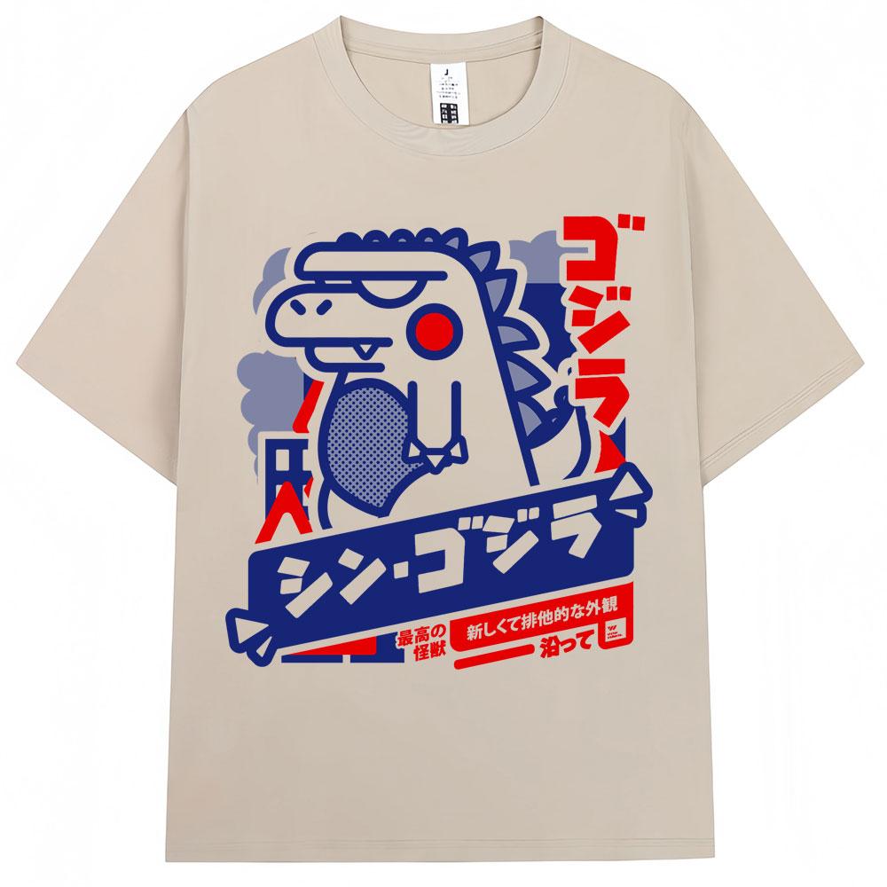 Japoński Styl Fala Hokkaido Vintage Koszulka Mężczyźni Kobiety Harajuku Moda Wysokiej Jakości Koszulki Oversize Bawełniane Letnia Koszulka