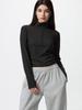 Uniqlo Airism SofT Dlouhý rukáv s polovičním zipem