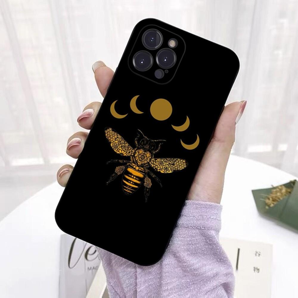 Bees Art Printing Phone Case For iPhone 15 6 7 8 Plus 11 12 13 14 Pro SE 2020 MAX Mini X XS XR Back Funda Cover