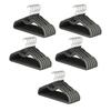 Short-Neck Clothes Hangers, 30 Pack with Soft Covering and Contoured Shoulders for Space-Efficient Closet Storage