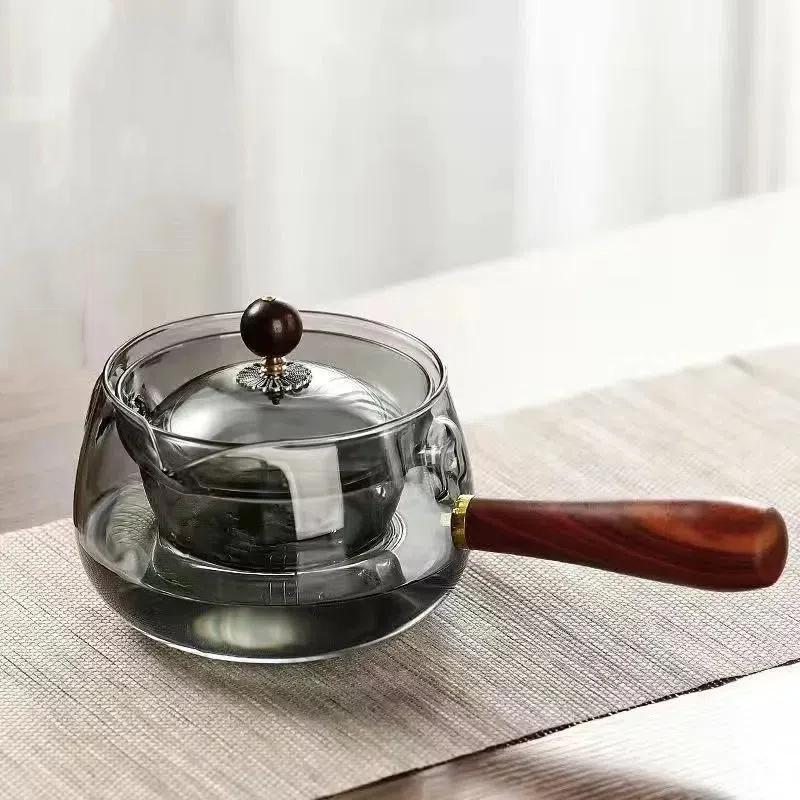 

Чайник из термостойкого стекла 500 мл – вращающийся чайник для электромагнитной плиты Teapot