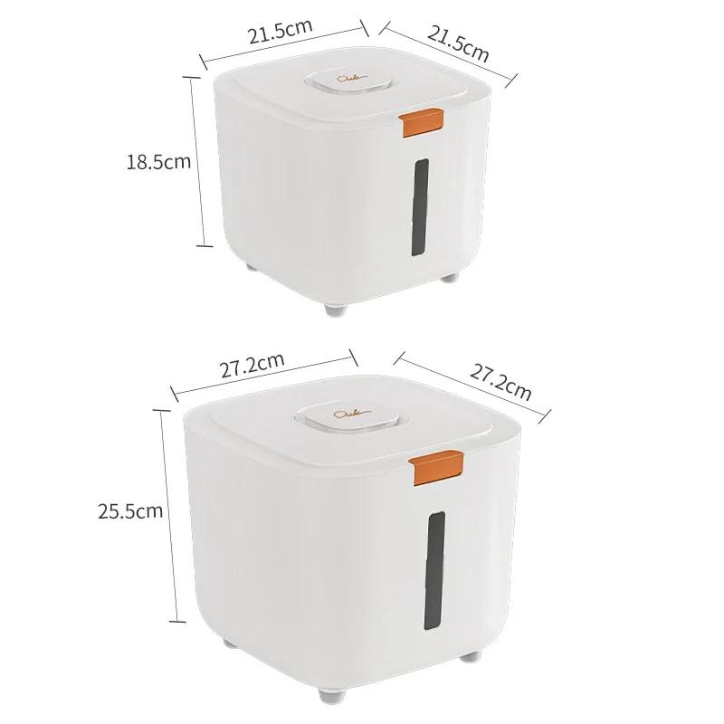Large pet food storage barrel sealed moisture proof container for cat and dog food storage with airtight lid