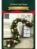 2.8m Encrypted Rattan Christmas Garland with Lights for Shopping Mall Escalator Decoration