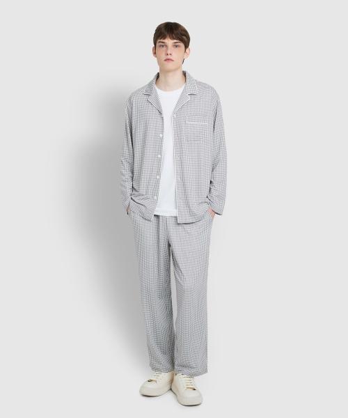 

[Jaju] Мужской пижамный комплект из персиковой ткани, 10-дюймовый [Доставка из Кореи] 100% Оригинал Dark Grey - M