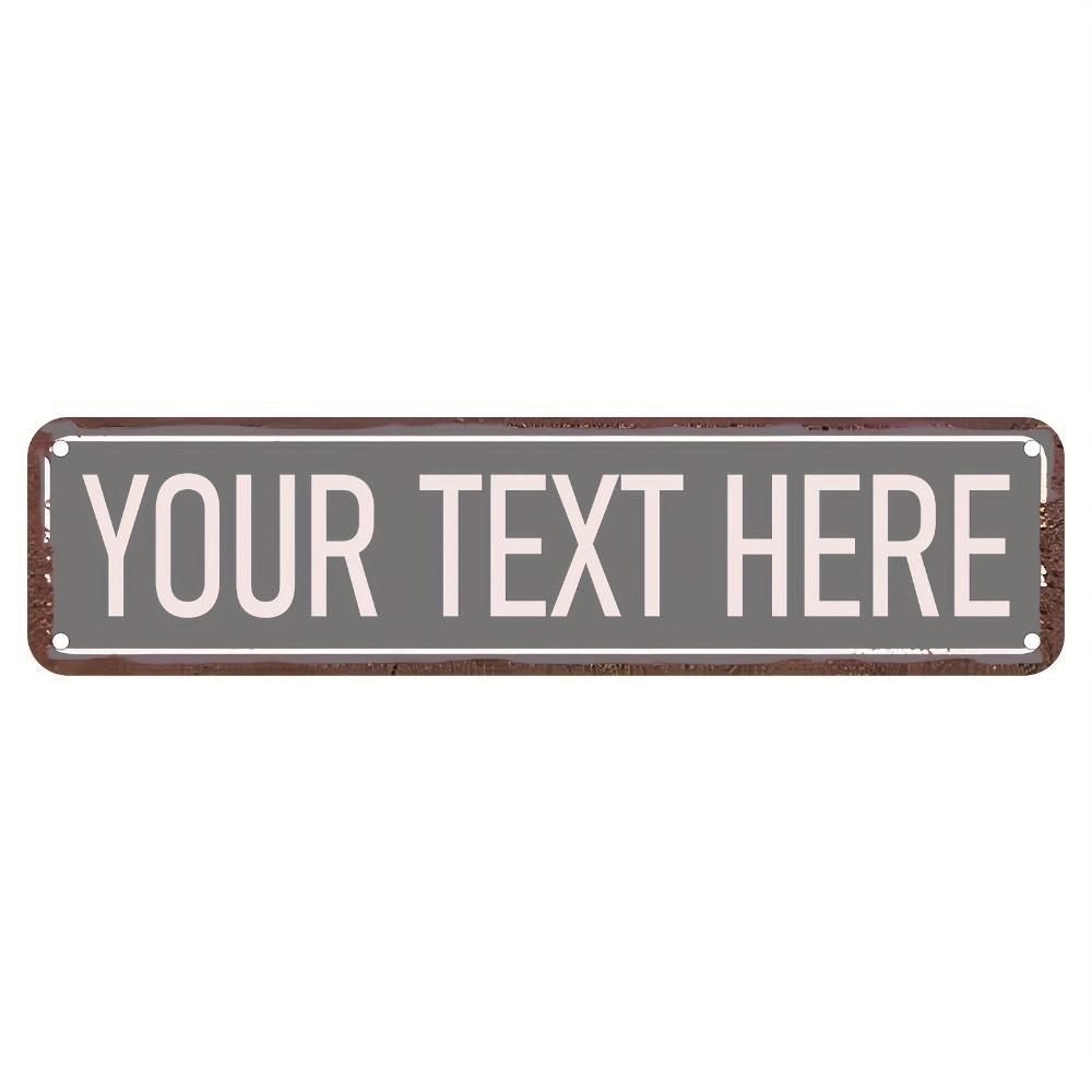 4x16 Inch Customizable Street Sign Personalized Name Wall Decor Indoor Outdoor