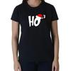 Ladies Ho T Shirt Ho Christmas Xmas Santa Claus Funny Humor