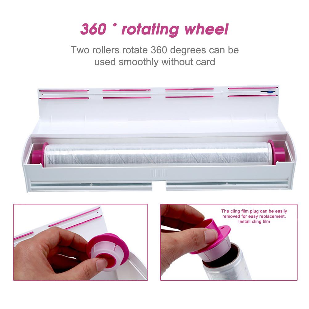 Frischhaltefolienschneider Kunststoff Frischhaltefolien-Spender Konservierungsfolienschneider