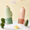 Cute Cartoon Cactus Toothbrush Storage Box Bathroom Toothbrush Cover Portable Travel Tooth Brush Case Bathroom Organizer