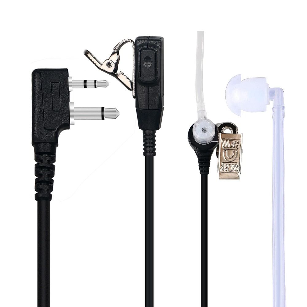 2 Pin Connector Acoustic Tube Earpiece Acoustic Tube Design PTT Headset  Walkie Talkies Supplies