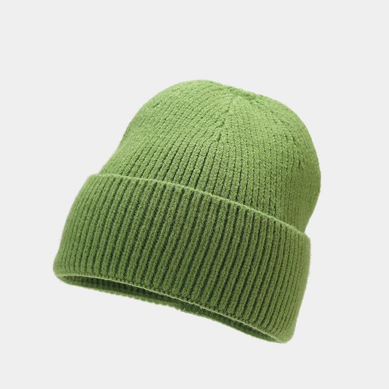 1pc Unisex Autumn Winter Warm Beanie Hats,Solid Color Stretch Knitted Crochet Beanies Hat Caps,Suitable for Daily Wear,Outdoor