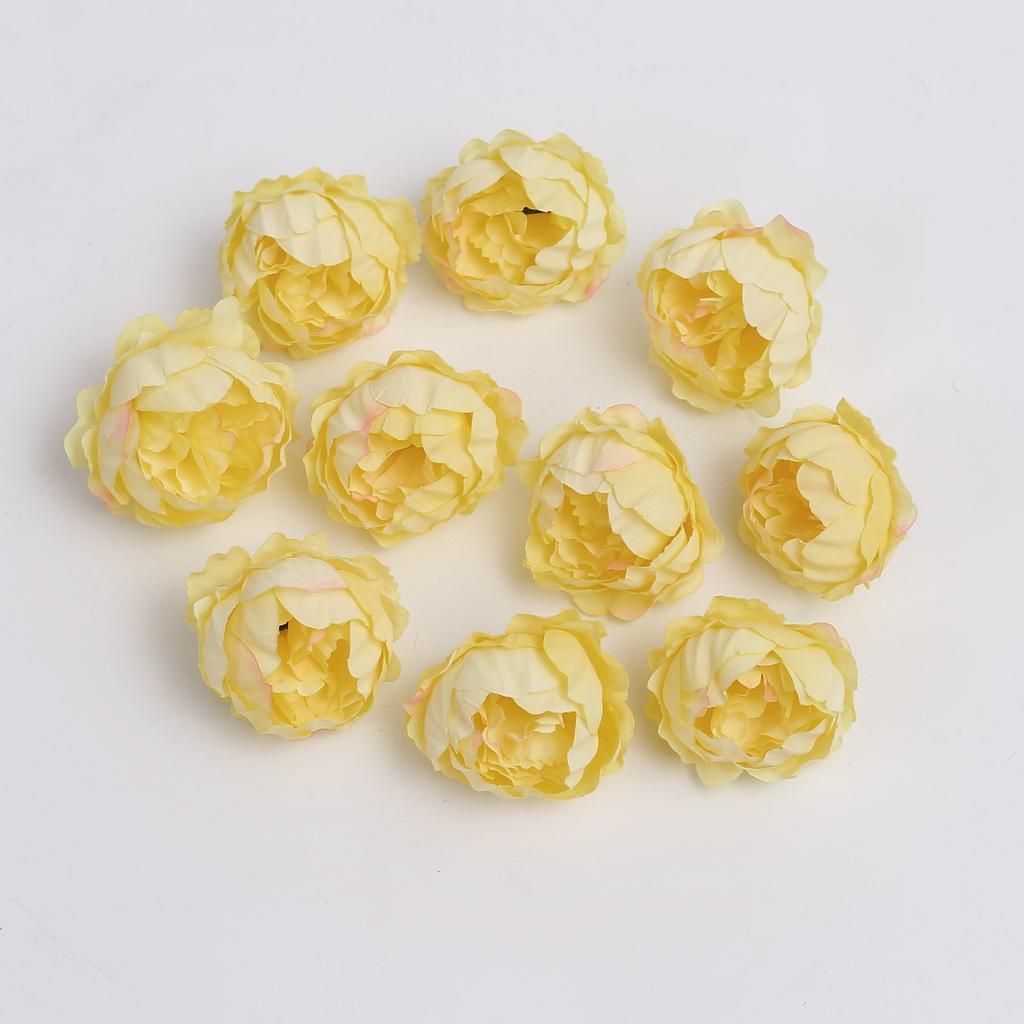 5/10Pcs Artificial Peony Flowers 4.5cm Fake Flower Heads for Home Room Dceor Wedding Marriage Decoration DIY Gifts Accessory