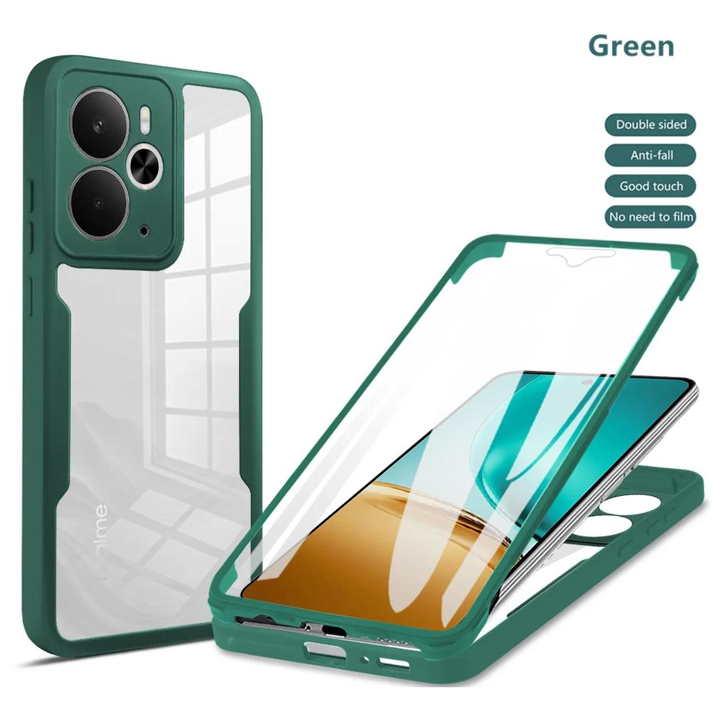 360 Full Body Screen Protector Transparent Case For Realme 14 15 Pro + Plus Size Shockproof Phone Cover For For Realme 14 15 14X