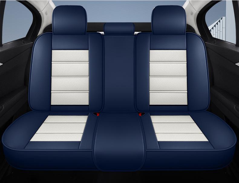 Breathable Nappa Leather Universal Car Seat Cushion - Four Seasons, Full Surround, Five-Seater