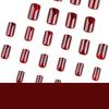 Red Cat Eyes Square Resin Nail Extension with Not Easy Break or Split Design for Women Nail Art Decoration
