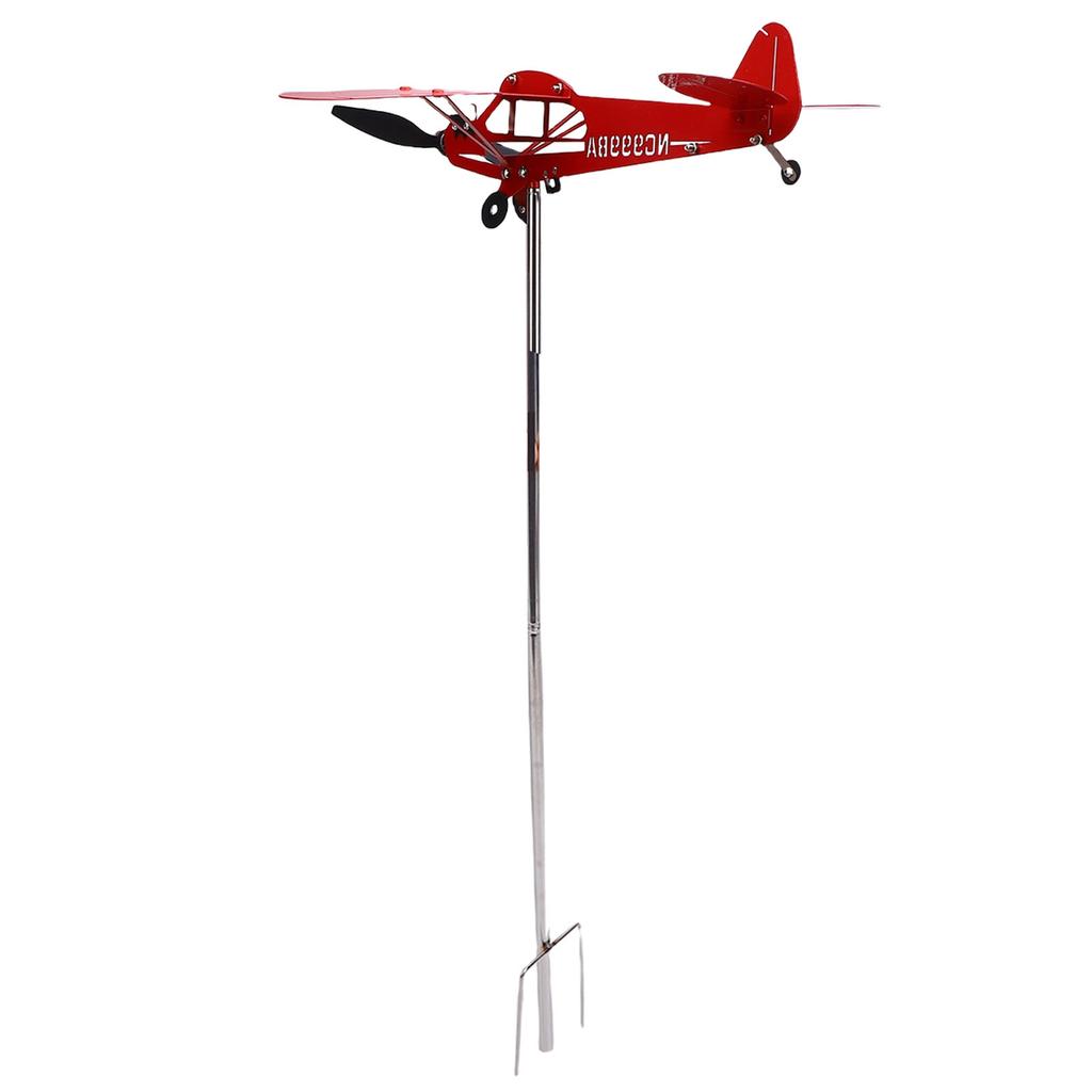 Flugzeug Windrad 10,6 Zoll Eisen Metall Windmühle Outdoor Dekorative Flugzeug Skulptur für Bauernhof Rasen Hof Garten