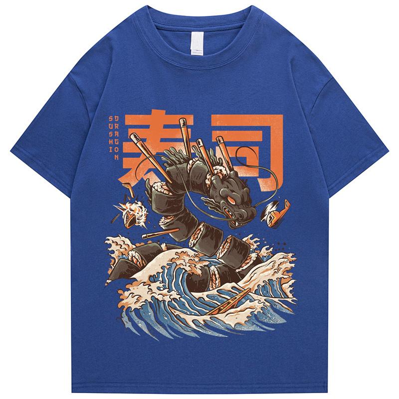 

Hip Hop Unisexs Street TShirt Japanese Kanji Dragon Print TShirt 2026 Harajuku 100Cotton Casual Summer Short Sleeve TShirt Unisex 4XL