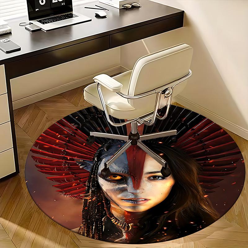Avatar-Inspired Chair Mat - Round Carpet for Home Decor, Office Use, and Gifts0214b