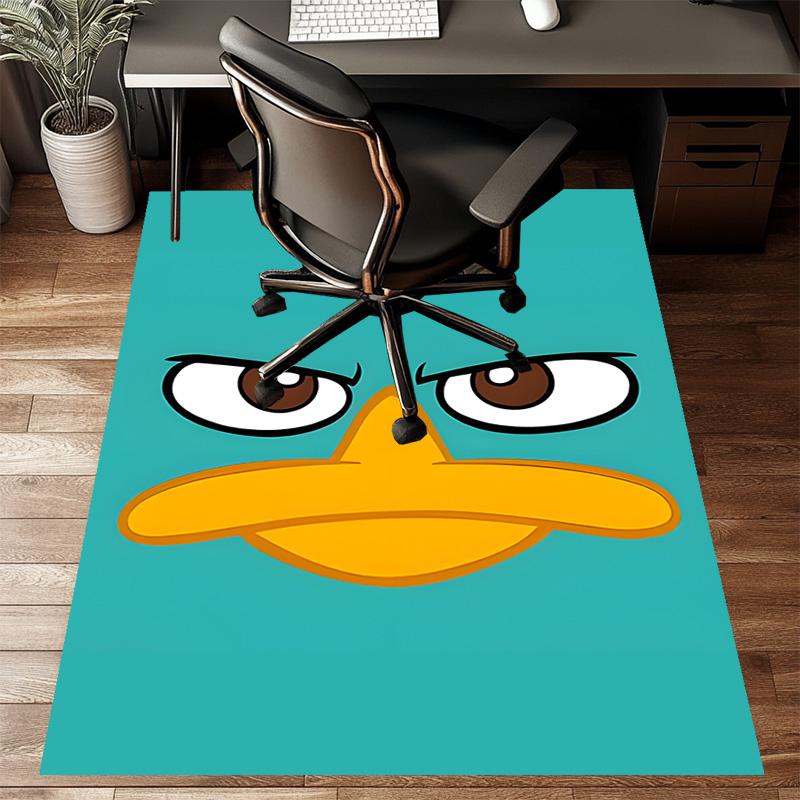 1pc P-Phineas and Ferb Design Printed Area Rug Carpet for Bedroom Living Room Home Decor Rugs Mat Non Slip Mat Rug for Bedside