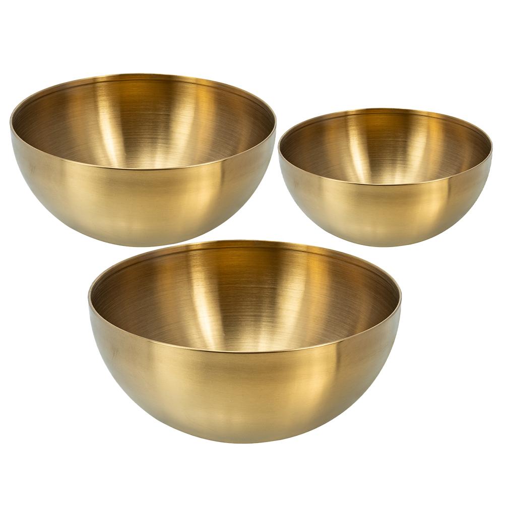 3 Pcs Vegetable Snail Noodles Salad Bowl Fruit Bowls Convenient Stainless Steel Food Accessories