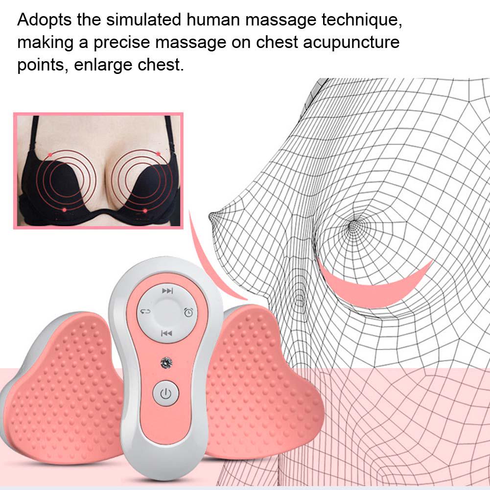 Smart Waterproof Electric Plus Therapy Breast Enhancer Shaper Chest Massager