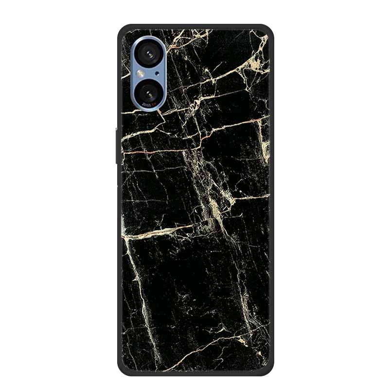 For Sony Xperia 5 V Case Marble Shockproof Soft Silicone TPU Back Cover For Sony Xperia5 V 5V 5G Phone Cases XQ-DE54 New Fundas