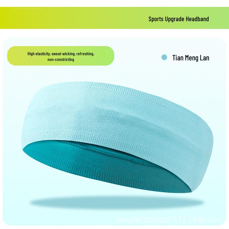 Unisex Sweat-Absorbing Embroidered Headband for Sports, Running, Fitness, and Yoga