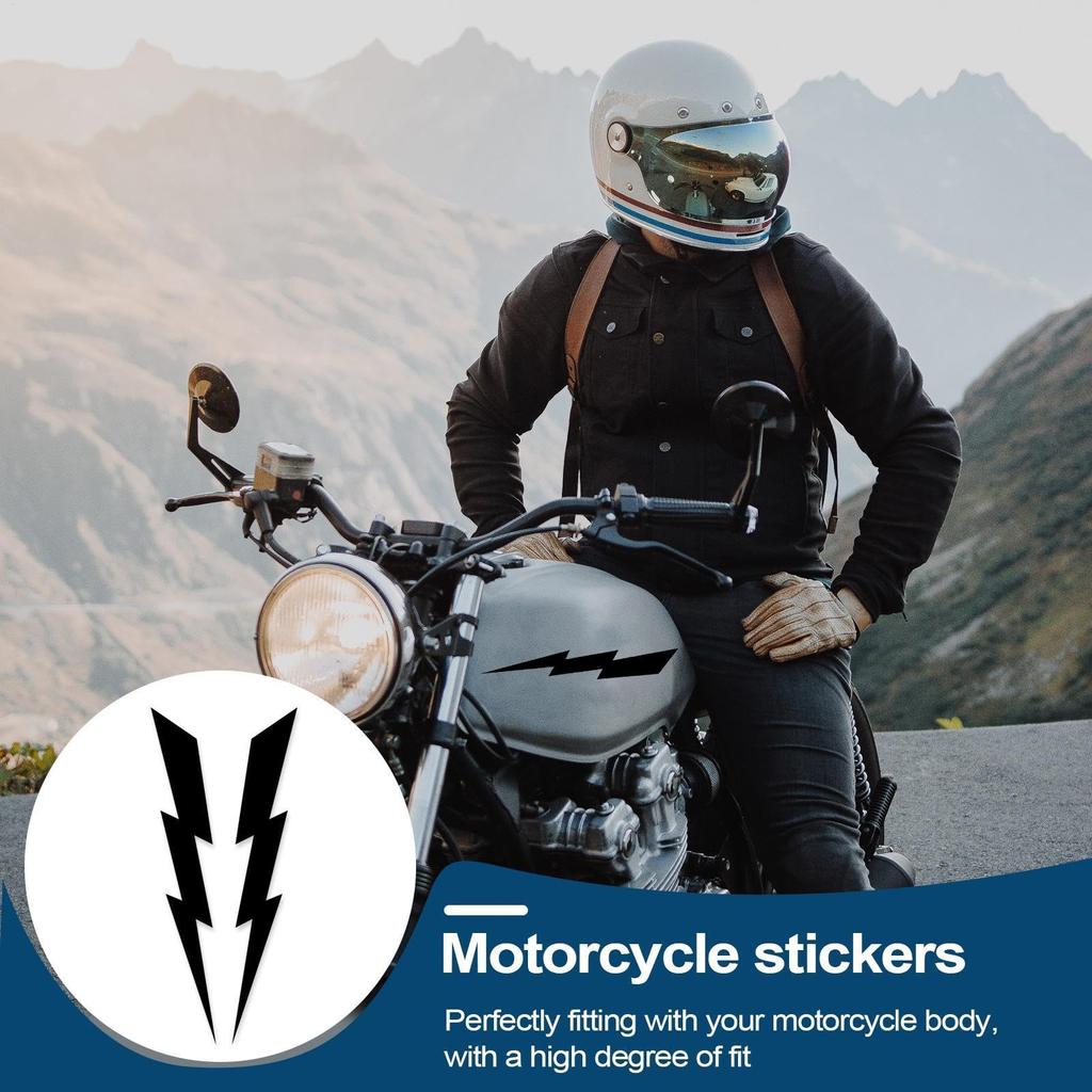Motorcycle Stickers - Motorcycle Stickers Lightning Bolt Decals | Car Window Stickers, Reflective Car