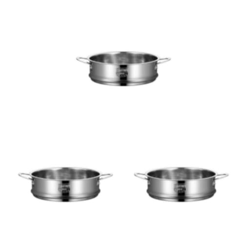 Generic 3-Pack of 26cm Rustproof Stackable Reusable Steamer Replacements