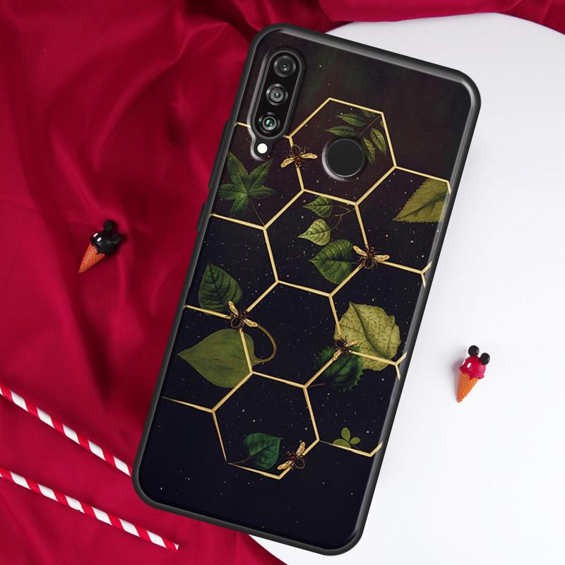 Bees For Huawei Nova 10 SE 9 5T 12s 12i 11i Y91 Y90 Y60 Y70 Y72 Y61 P20 P30 P40 Lite P60 Pro Case