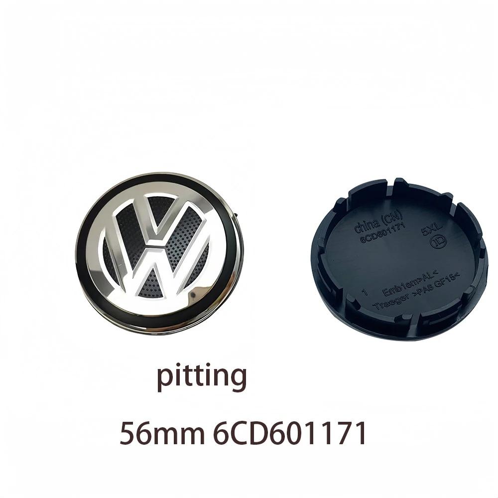 2026 For VW 4Pcs Wheel Center Caps Hub Cover 56mm 65mm 70mm 76mm for VW Golf 5 6 7 Passat B6 B7 B8 Tiguan Polo Jetta GTI 3B7601171 5G0601171