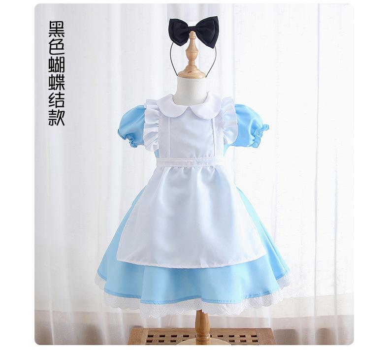 Children's Clothing Blue Alice Maid Clothing Girls Stage Performance Clothing Lolita Performance Clothing Dress