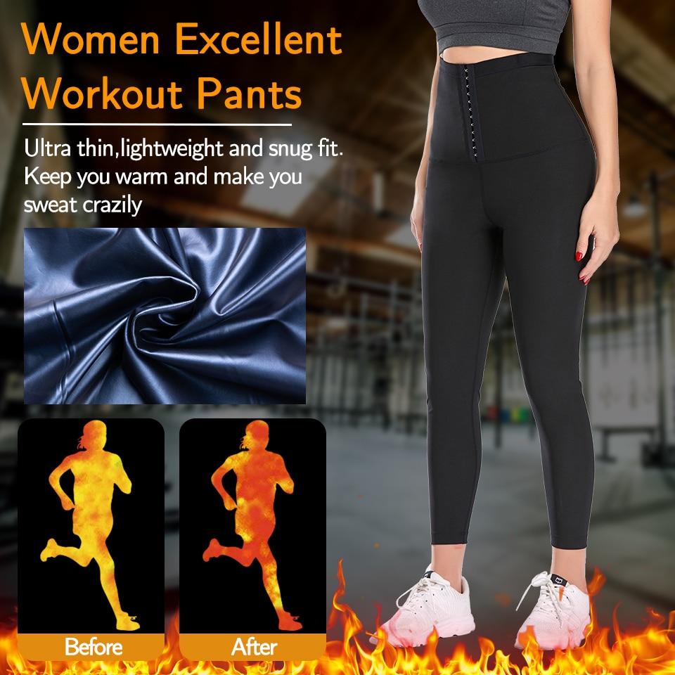 Pantaloni da sauna per donna Pantaloni termici modellanti per il corpo Pantaloni dimagranti Leggings da allenamento per il controllo della pancia Compressione Shapewear