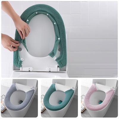 Thick Toilet Seat Washable Soft Warm Mat Cover Pad Cushion Covers Bathroom New