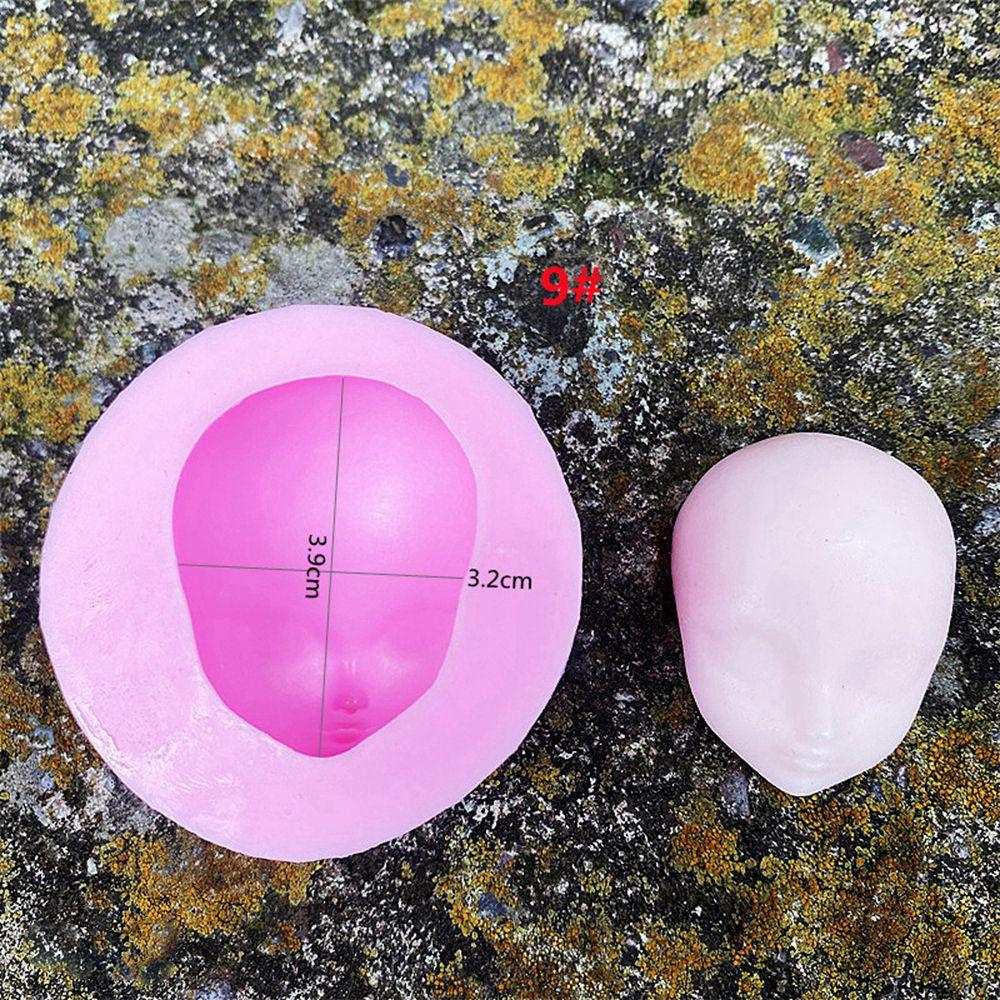DIY Dolls Cute 3D Baby Face Mould Face Silicone Mold Chocolate Soap Molds Handmade Craft Clay Cake Decorating Tools Accessories