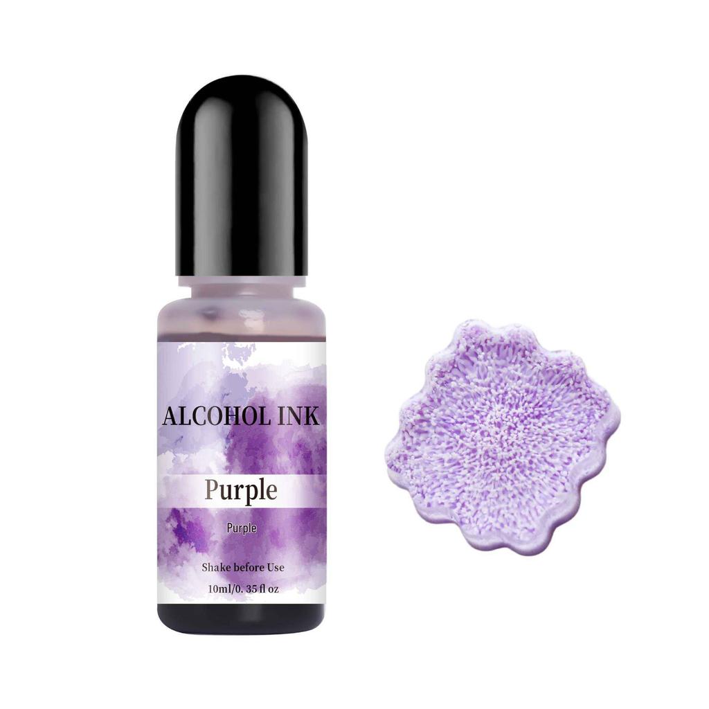 Automatic Diffusion 3D Bleeding Effect Crystal Epoxy Colorant - 30-Color DIY Alcohol Ink Set