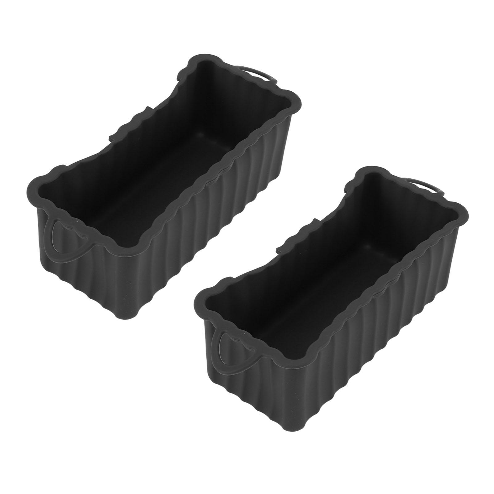 2PCS Silicone Grease Drip Pan for Blackstone Griddle Reusable Rectangular Grease Catcher Cup Liner for Camping Barbeque