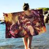 S-Sparkle Elegant-Fantasy Microfiber Printed Beach Towel Mountain Climbing Yoga Beach Swimming Running Absorbent Soft Towel