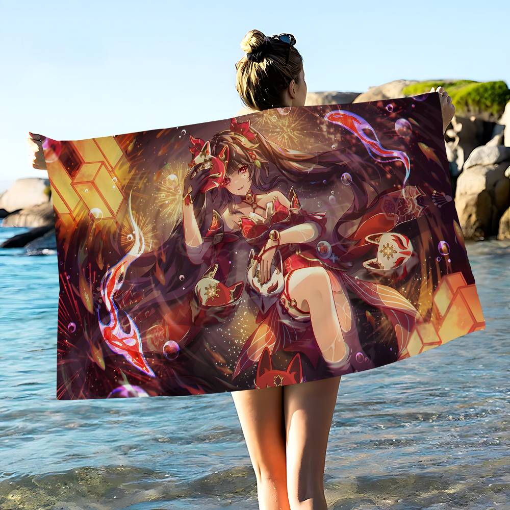 S-Sparkle Elegant-Fantasy Microfiber Printed Beach Towel Mountain Climbing Yoga Beach Swimming Running Absorbent Soft Towel