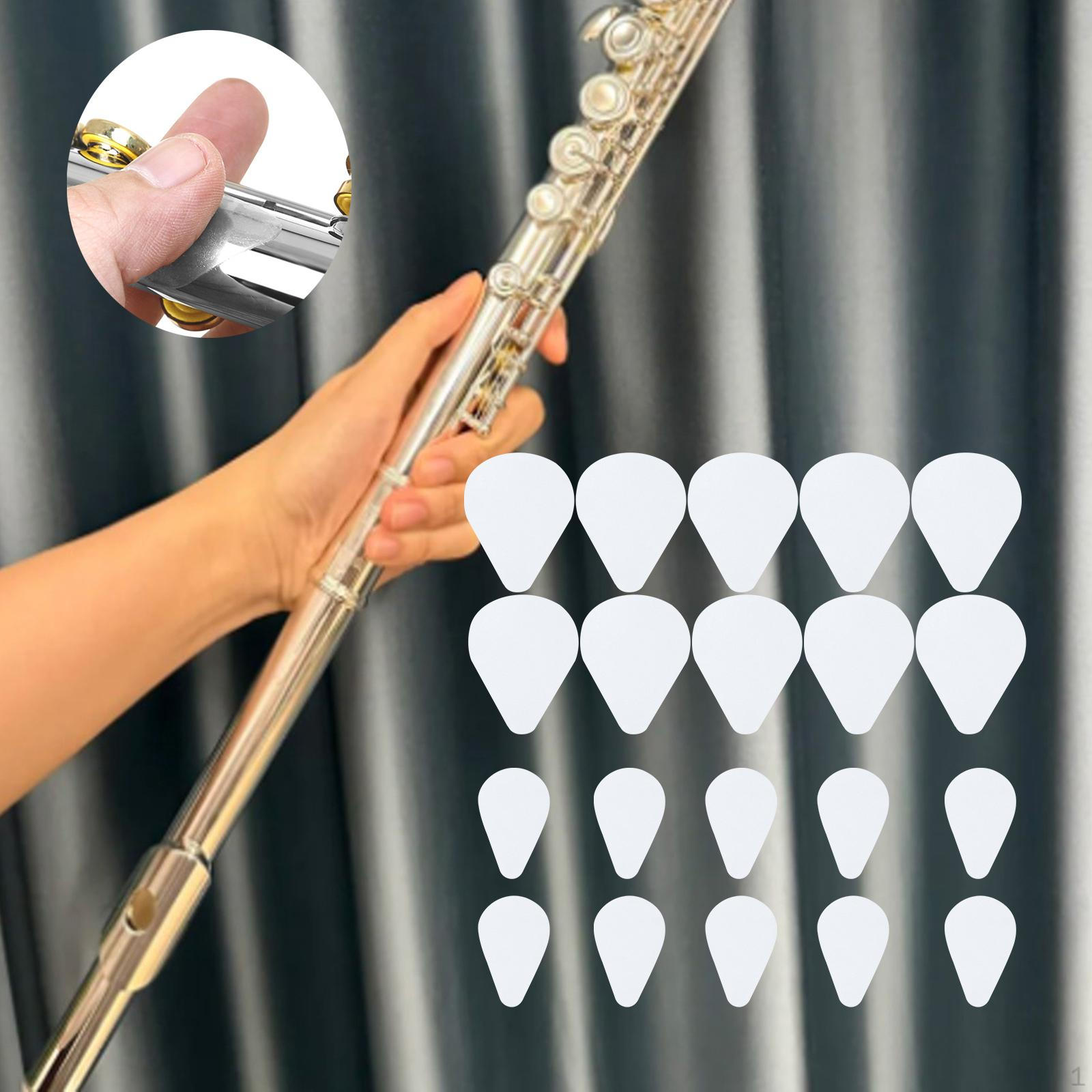 

20 накладок для флейты для лучшего захвата, само- 0.3mm Thickness